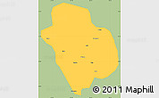 Savanna Style Simple Map of Danba, single color outside