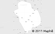 Silver Style Simple Map of Danba