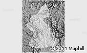 Physical 3D Map of Dawu, darken, semi-desaturated