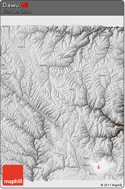 Physical 3D Map of Dawu