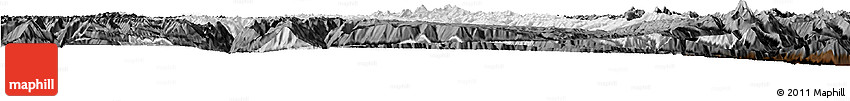 Physical Horizon Map of Dawu, darken Physical Horizon Map of Dawu, darken