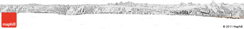 Physical Horizon Map of Dawu, lighten