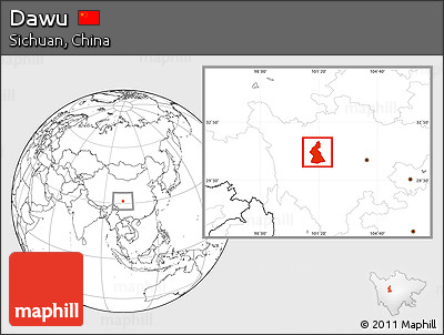 Blank Location Map of Dawu
