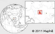 Blank Location Map of Dawu