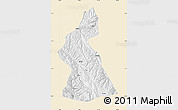 Classic Style Map of Dawu, single color outside
