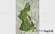 Satellite Map of Dawu, lighten