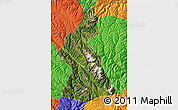 Satellite Map of Dawu, political outside