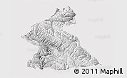 Physical Panoramic Map of Dawu, cropped outside