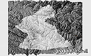 Physical Panoramic Map of Dawu, darken