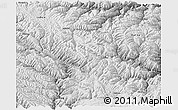 Physical Panoramic Map of Dawu, desaturated
