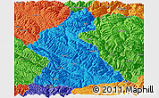 Political Panoramic Map of Dawu