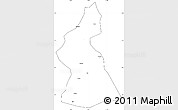 Blank Simple Map of Dawu, cropped outside