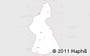 Classic Style Simple Map of Dawu, cropped outside
