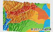 Political 3D Map of Dayi