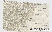 Shaded Relief 3D Map of Dayi