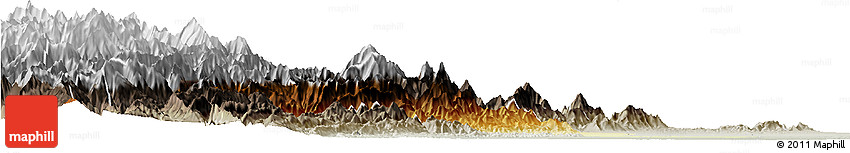 Physical Horizon Map of Dayi, semi-desaturated