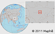Gray Location Map of Dayi
