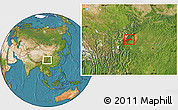 Satellite Location Map of Dayi