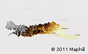 Physical Panoramic Map of Dayi, cropped outside