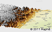 Physical Panoramic Map of Dayi