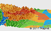 Political Panoramic Map of Dayi