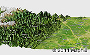 Satellite Panoramic Map of Dayi