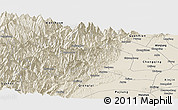 Shaded Relief Panoramic Map of Dayi