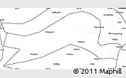 Blank Simple Map of Dayi