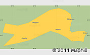 Savanna Style Simple Map of Dayi, single color outside