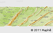 Physical Panoramic Map of Dazhu