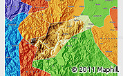 Physical Map of Ebian, political outside