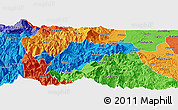 Political Panoramic Map of Ebian