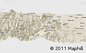 Shaded Relief Panoramic Map of Ebian