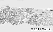 Silver Style Panoramic Map of Ebian