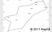 Blank Simple Map of Ebian, cropped outside