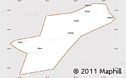 Classic Style Simple Map of Ebian, cropped outside