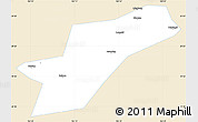 Classic Style Simple Map of Ebian, single color outside