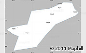 Gray Simple Map of Ebian, single color outside