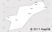 Silver Style Simple Map of Ebian, cropped outside