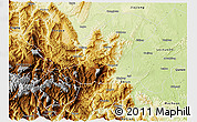 Physical 3D Map of Emei