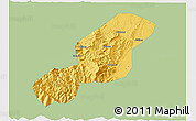Savanna Style 3D Map of Emei, single color outside