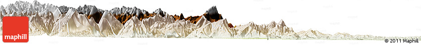 Physical Horizon Map of Emei, lighten