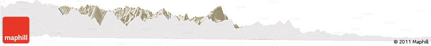 Shaded Relief Horizon Map of Emei, cropped outside