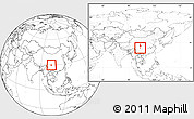 Blank Location Map of Emei, within the entire country