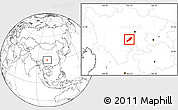 Blank Location Map of Emei