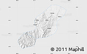 Silver Style Map of Emei, single color outside
