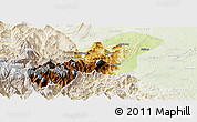 Physical Panoramic Map of Emei, lighten