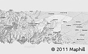 Silver Style Panoramic Map of Emei