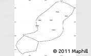 Blank Simple Map of Emei, cropped outside