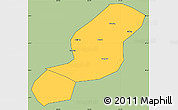 Savanna Style Simple Map of Emei, cropped outside